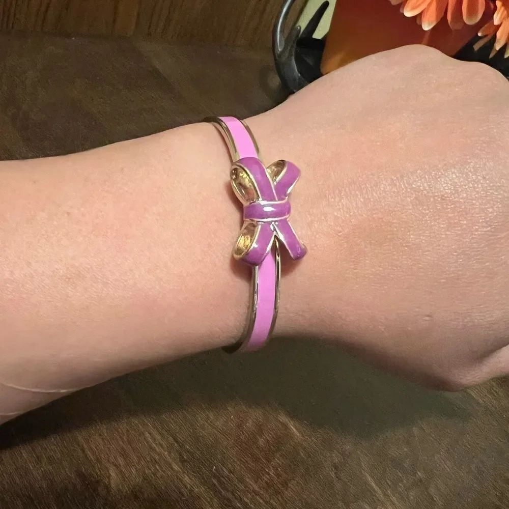 Vera Bradley Bow Bracelet Purple and gold